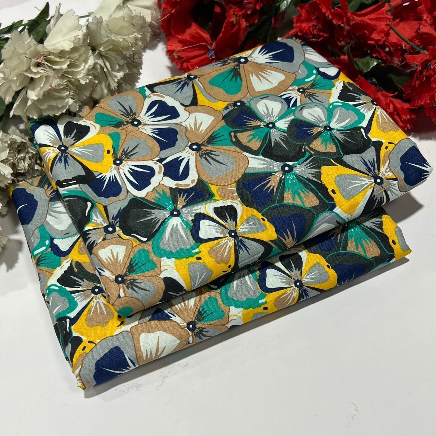 2PC Digital Floral Print