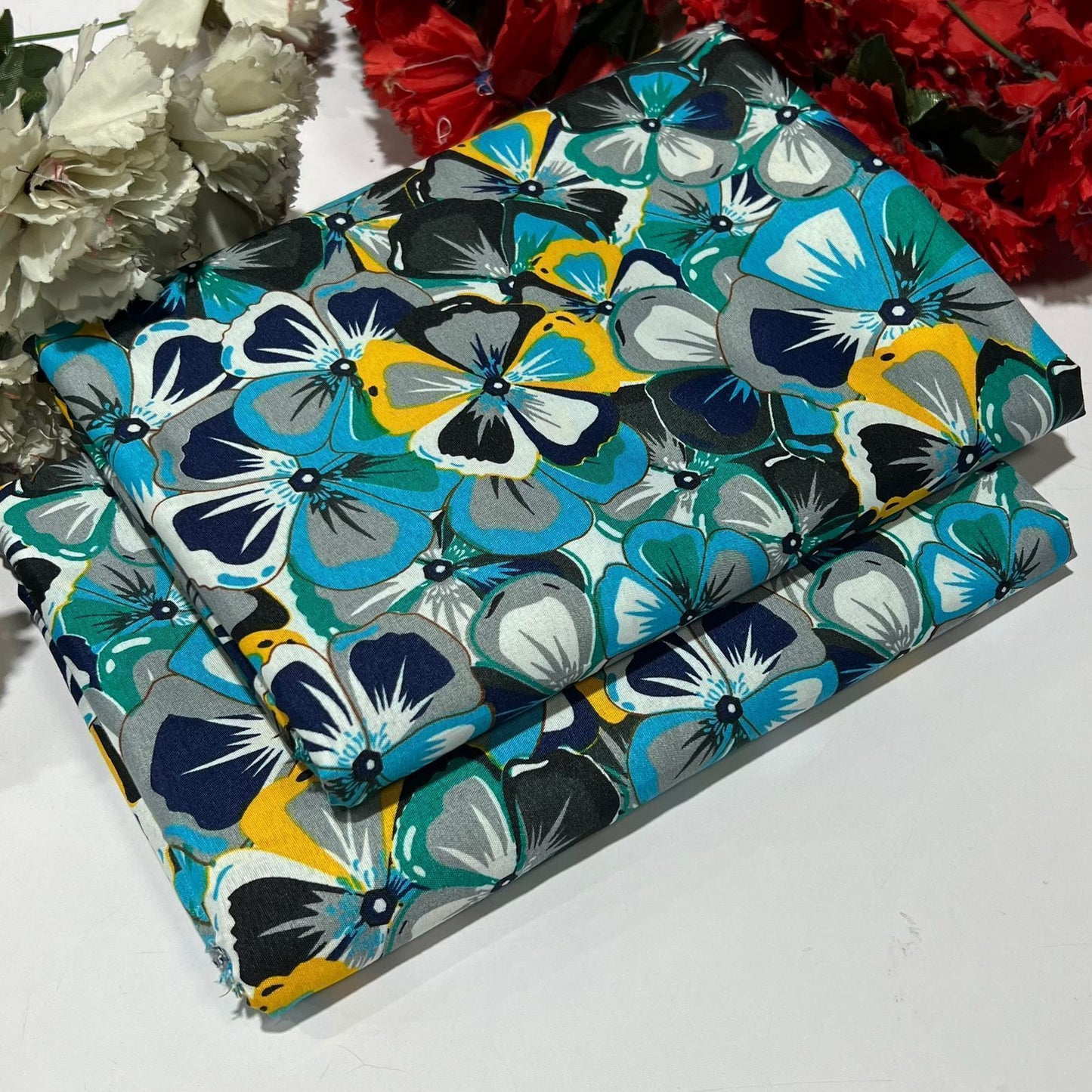 2PC Digital Floral Print