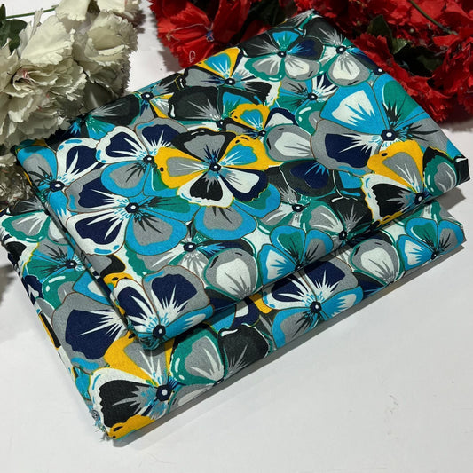 2PC Digital Floral Print