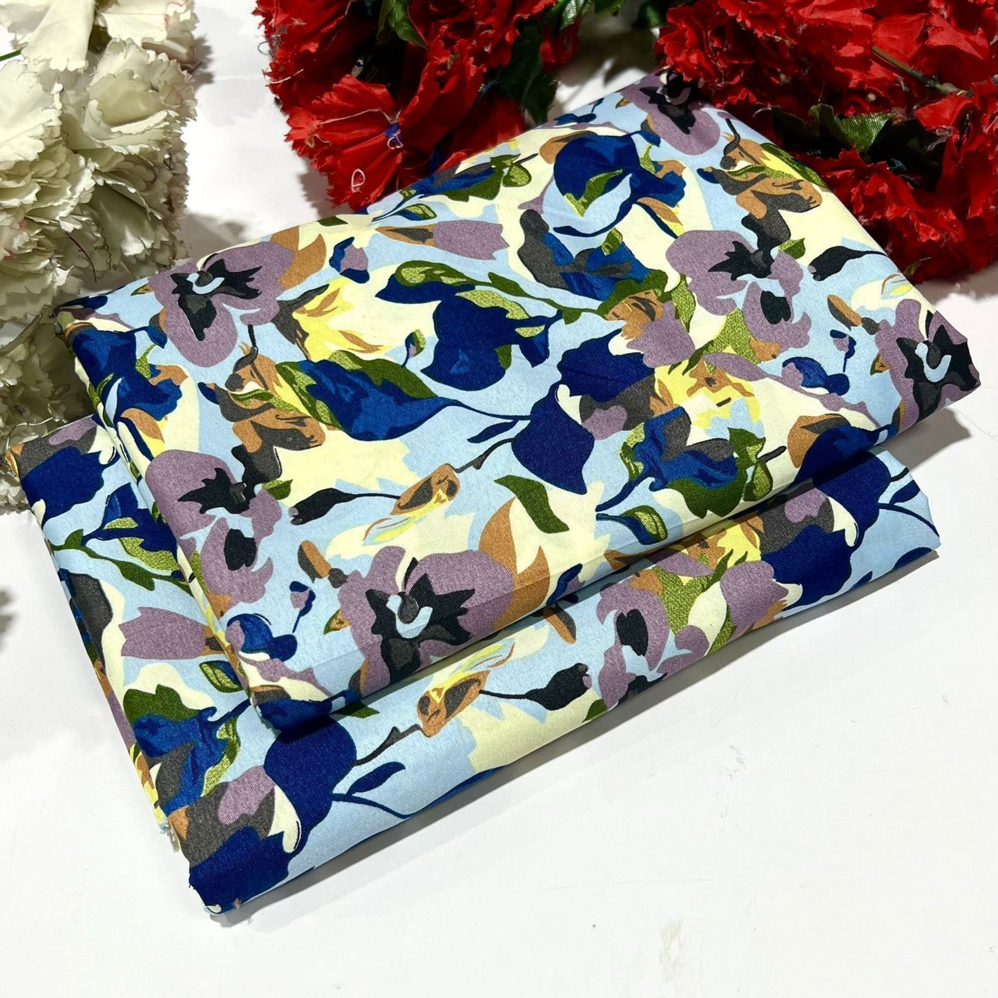 2PC Digital Floral Print