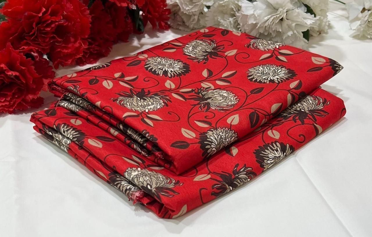 2PC Digital Floral Print