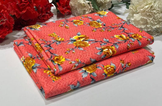 2PC Digital Floral Print
