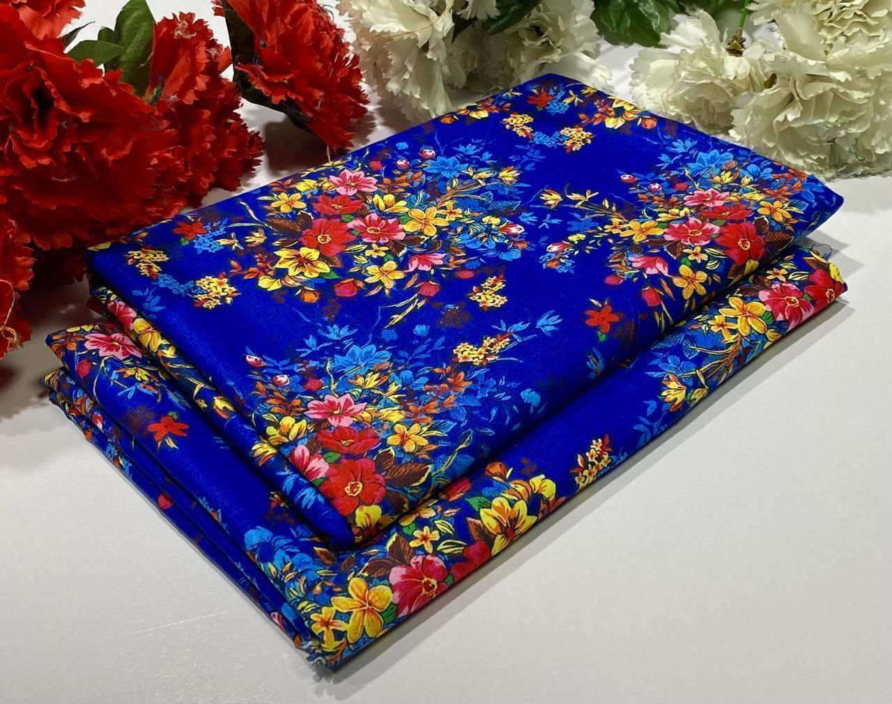 2PC Digital Floral Print
