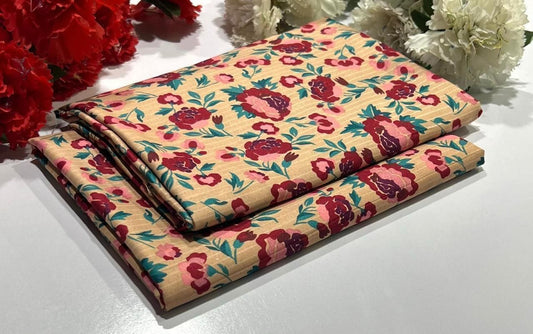 2PC Digital Floral Print