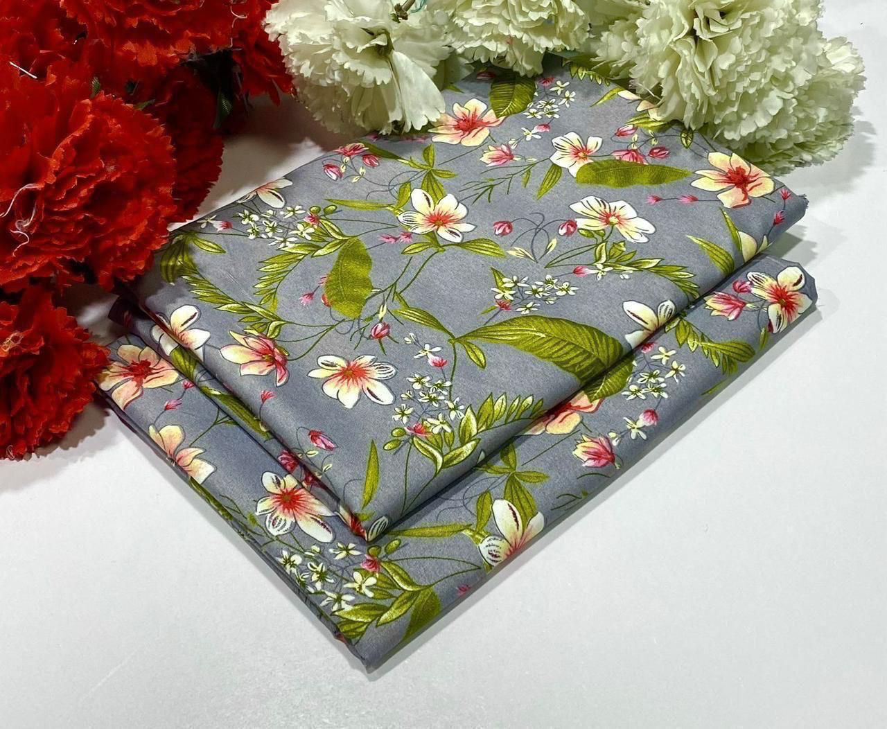 2PC Digital Floral Print