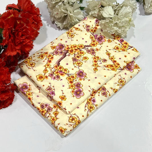 2PC Digital Floral Print
