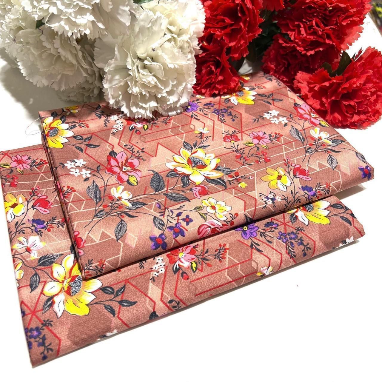 2PC Digital Floral Print