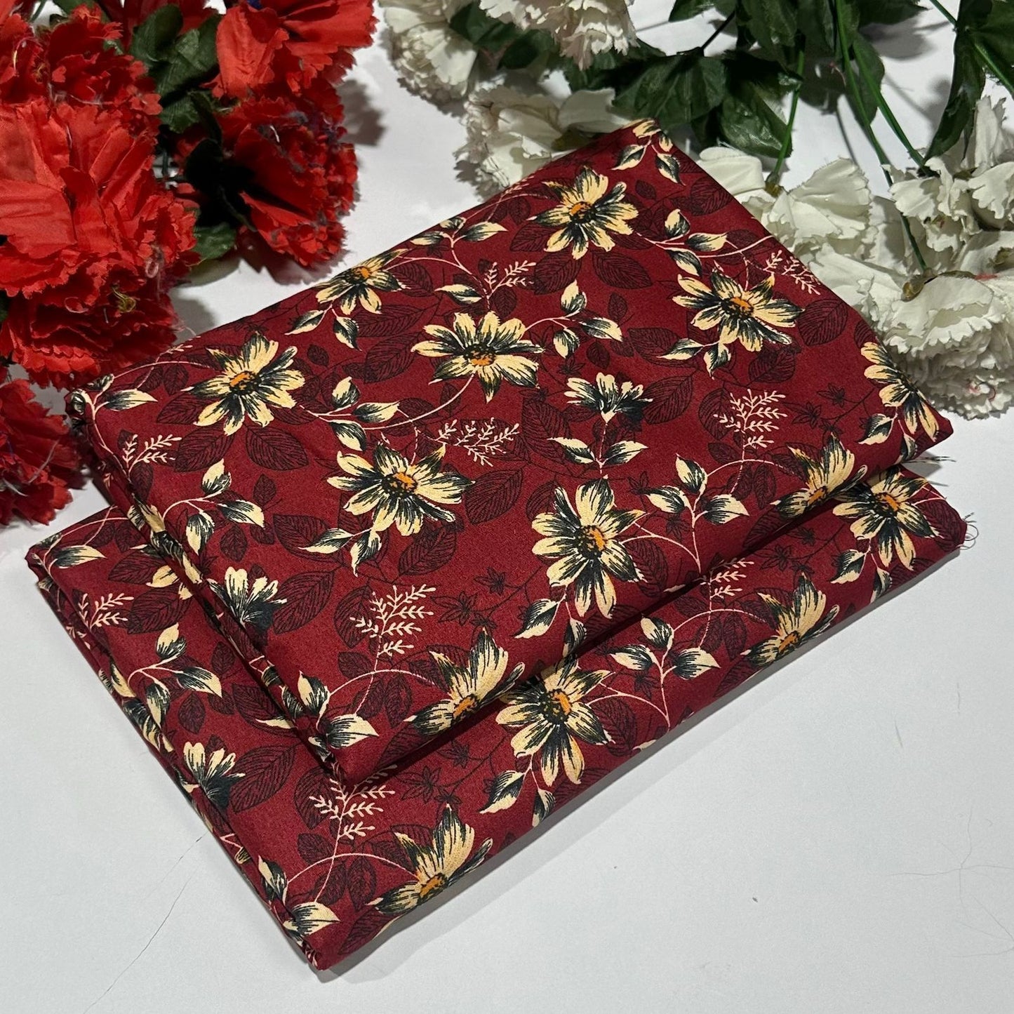 2PC Digital Floral Print