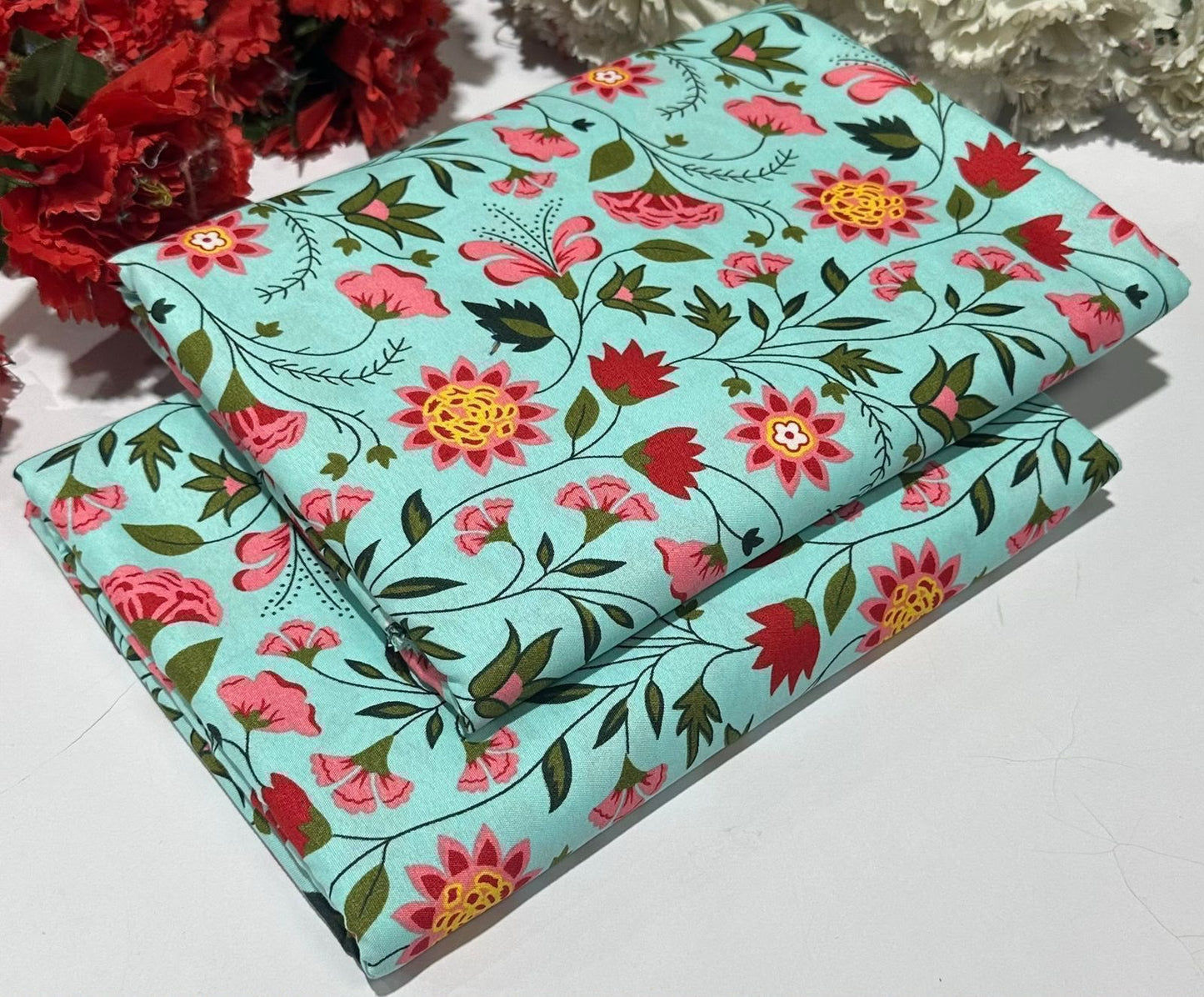 2PC Digital Floral Print