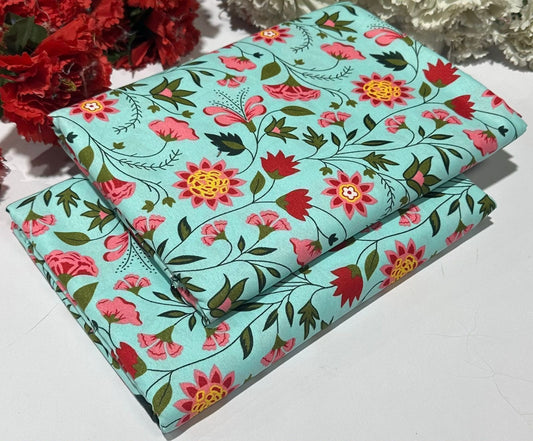 2PC Digital Floral Print