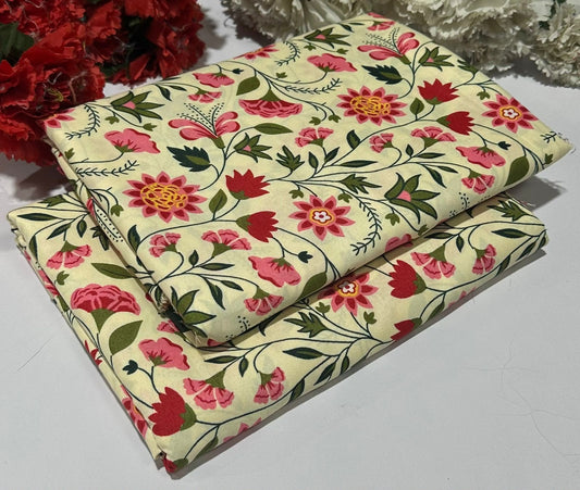 2PC Digital Floral Print