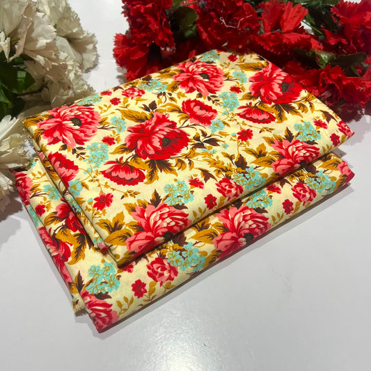 2PC Digital Floral Print
