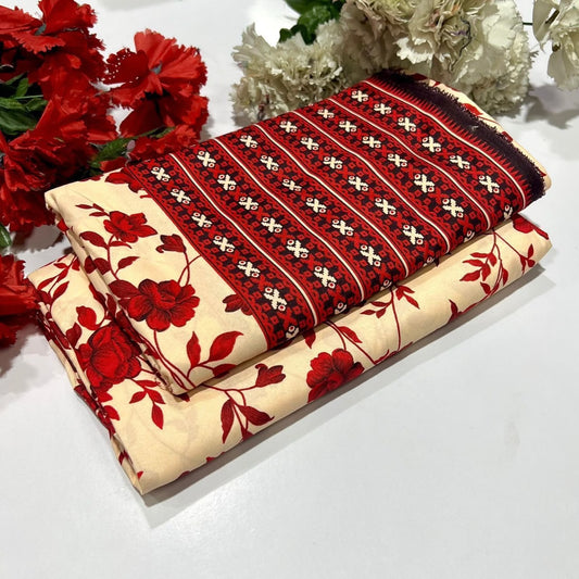 2PC Digital Floral Print
