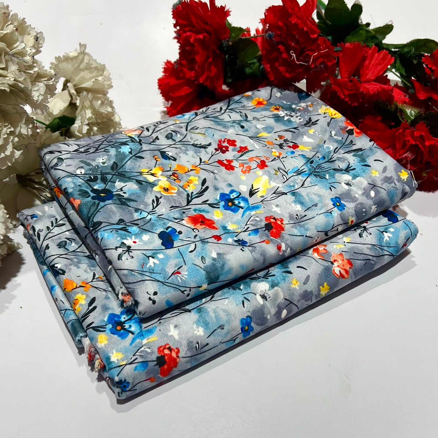 2PC Digital Floral Print