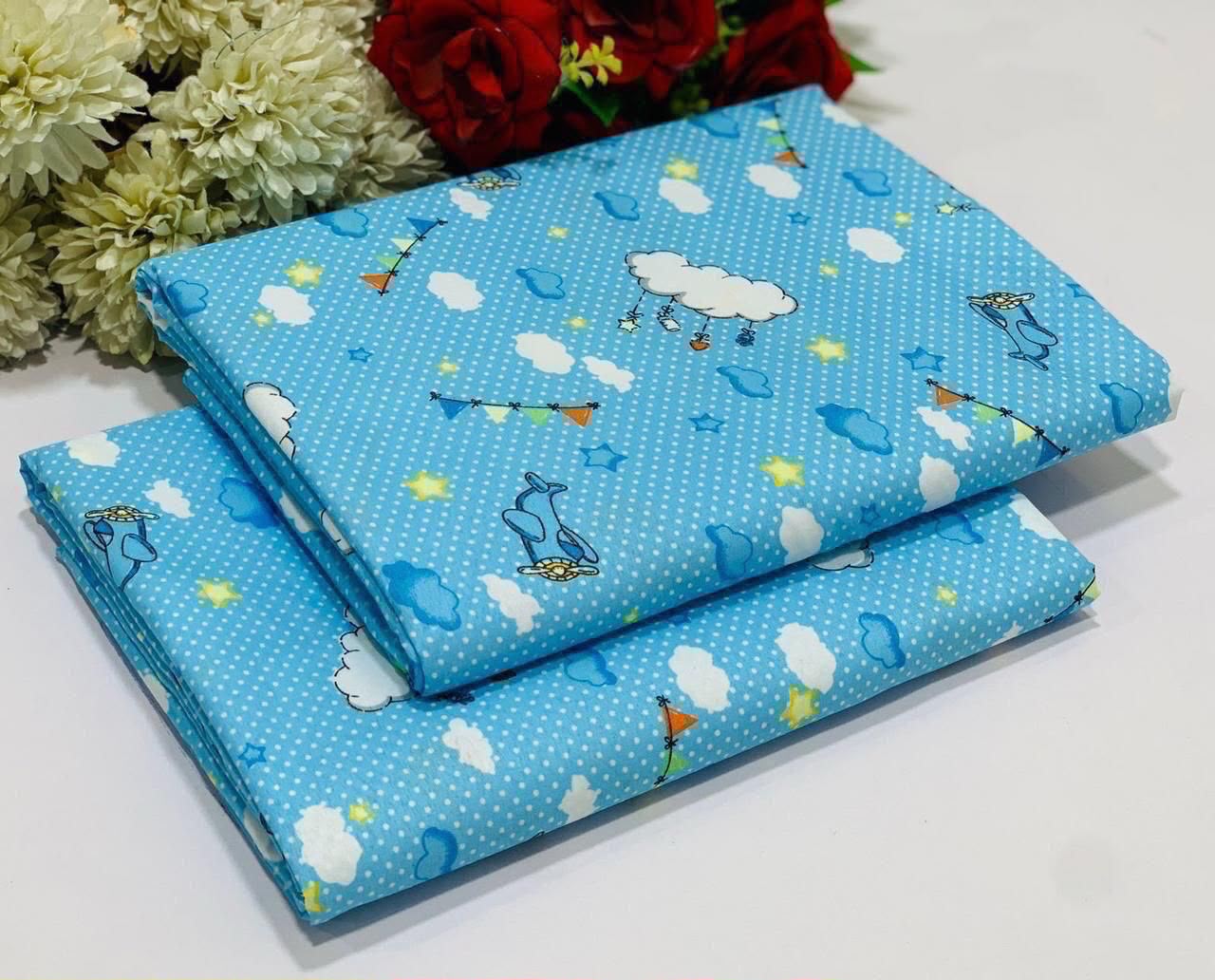 2PC Digital Floral Print
