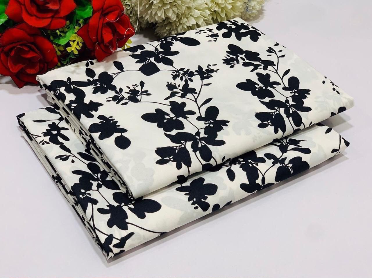 2PC Digital Floral Print
