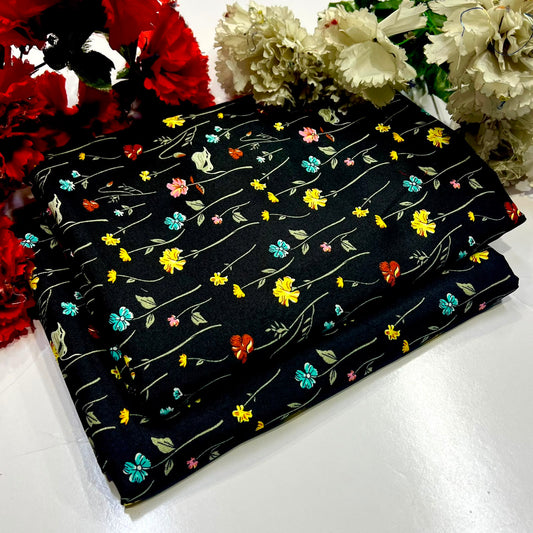 2PC Digital Floral Print