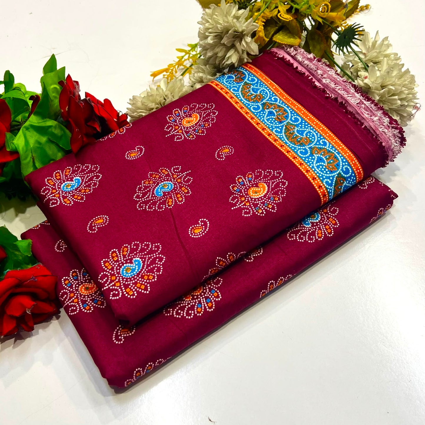 2PC Digital Floral Print