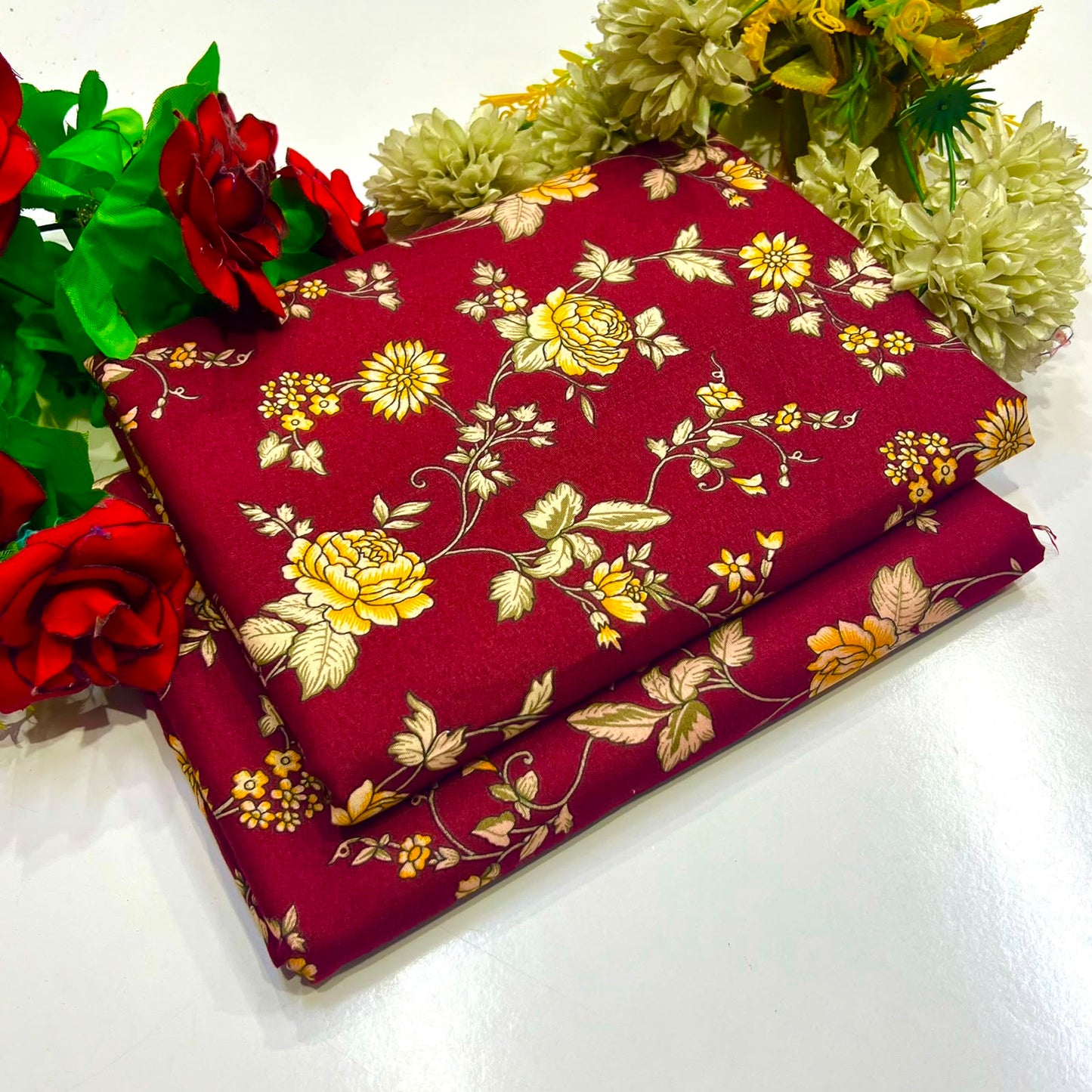 2PC Digital Floral Print