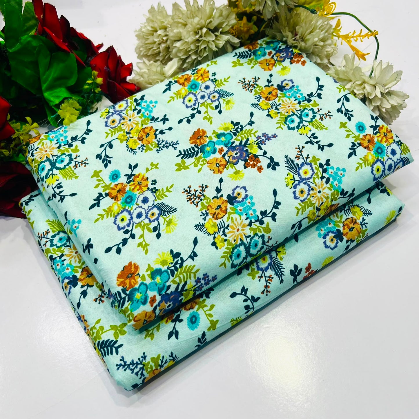 2PC Digital Floral Print