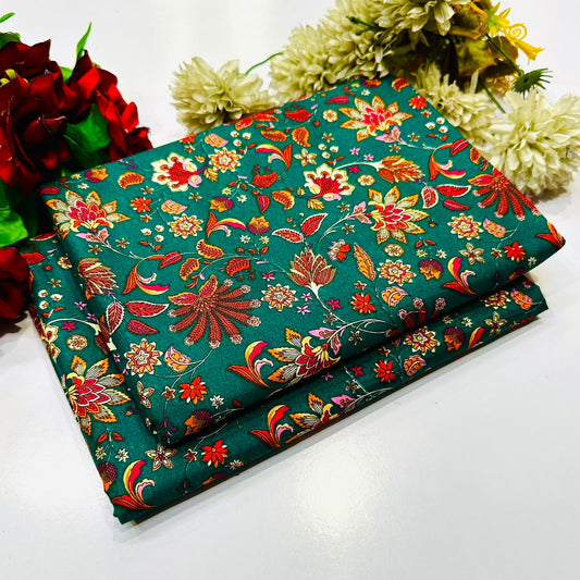 2PC Digital Floral Print