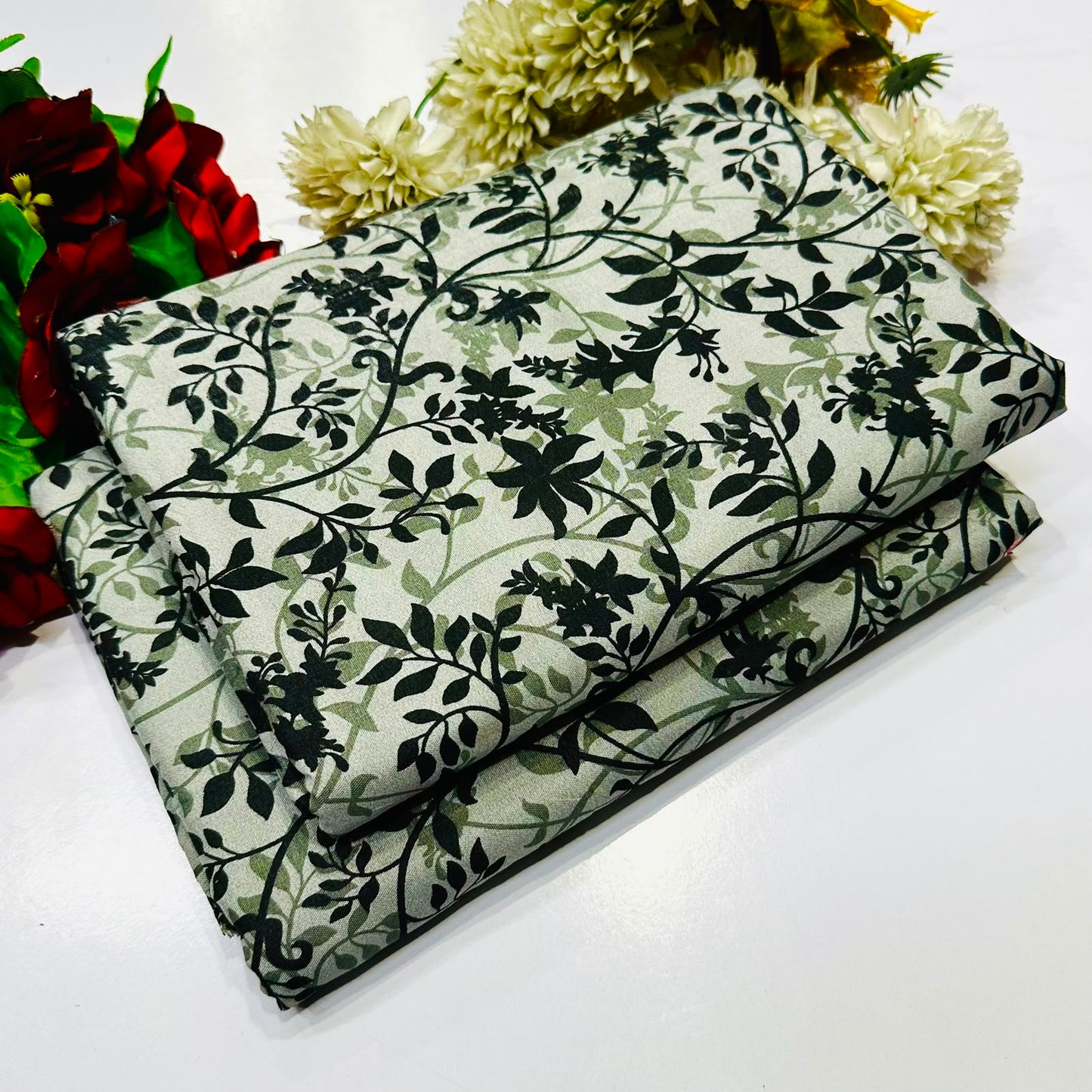 2PC Digital Floral Print