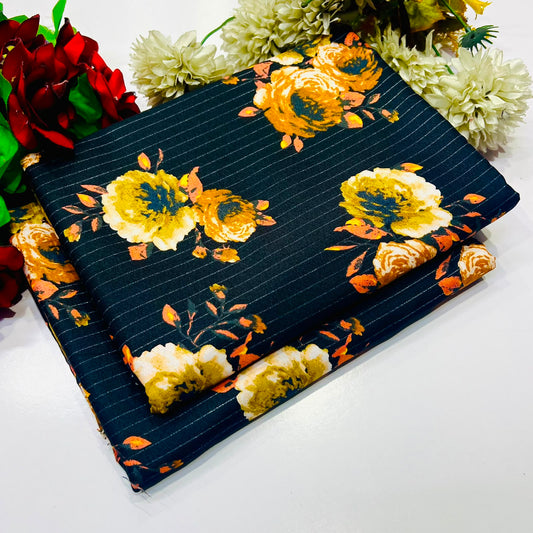 2PC Digital Floral Print