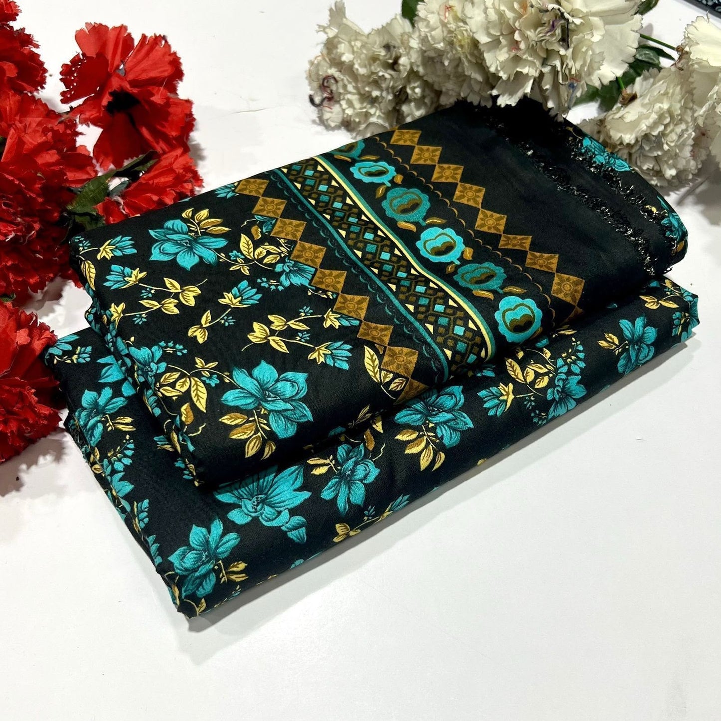 2PC Digital Floral Print