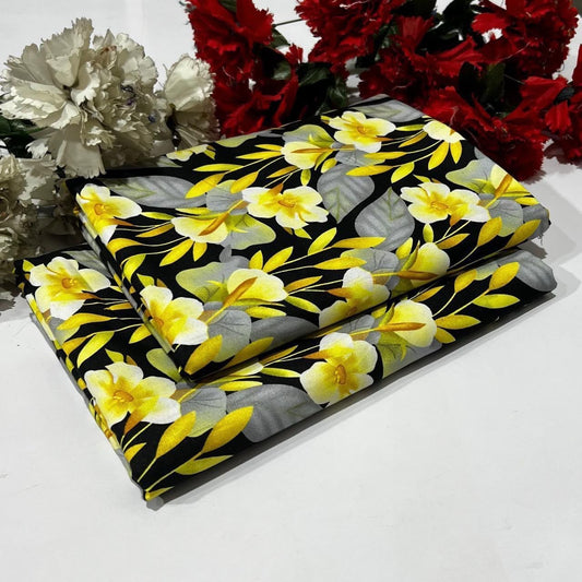 2PC Digital Floral Print