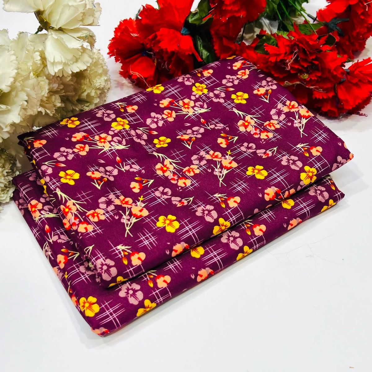 2PC Digital Floral Print