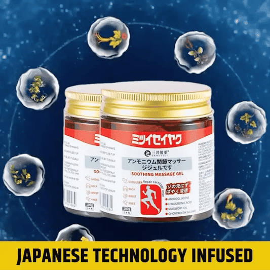 😍Japanese Formula Soothing Massage Gel for Joint &amp; Muscle Pain Relief – Arnica, Mugwort, Hyaluronic Accid – Back, Neck, Knee &amp; Leg Massage Balm – 100% Herbal Fast Absorption Formula 😍