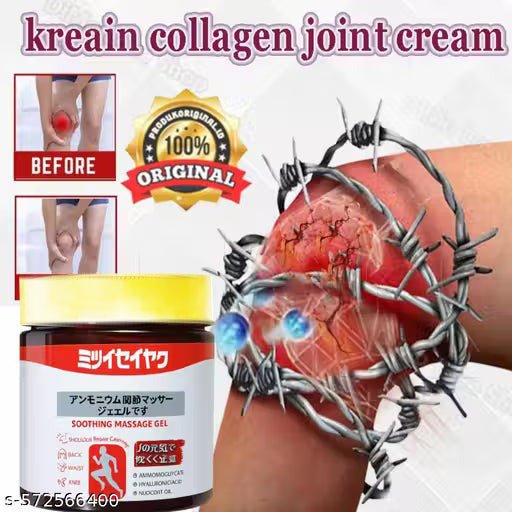 😍Japanese Formula Soothing Massage Gel for Joint &amp; Muscle Pain Relief – Arnica, Mugwort, Hyaluronic Accid – Back, Neck, Knee &amp; Leg Massage Balm – 100% Herbal Fast Absorption Formula 😍