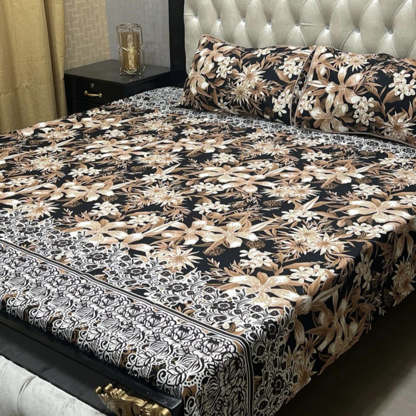 Crystal Cotton Bedsheet Design 055