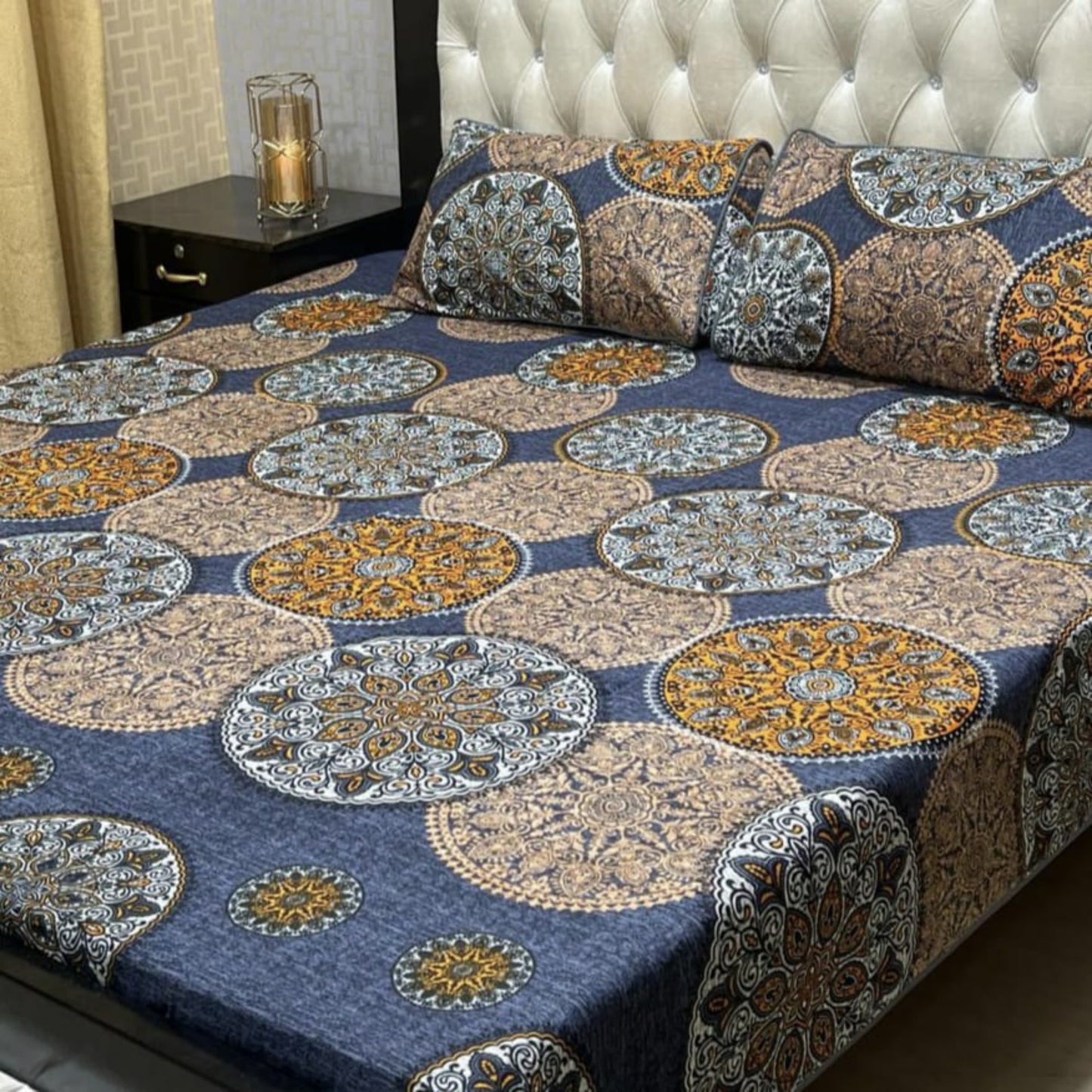 Crystal Cotton Bedsheet Design 048